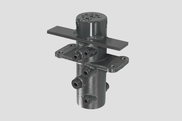 Rotary center joints for mini-excavators